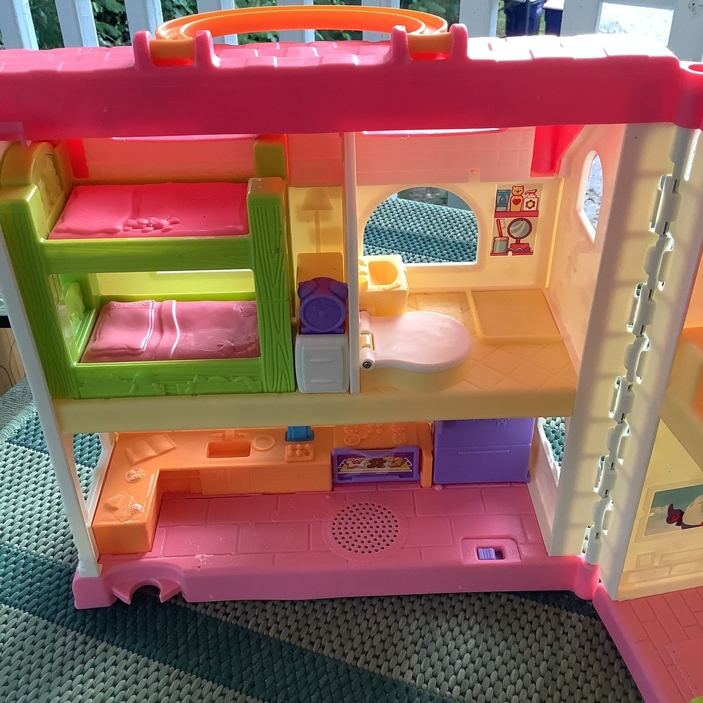 Fisher Price Little People Surprise & Sounds Home Musical Dollhouse Pink Tested